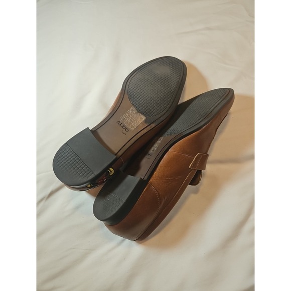 Disney X Aldo Mens Leather Loafer Cognac Brown Mickey D100loafer Men's size 10 - Picture 10 of 12